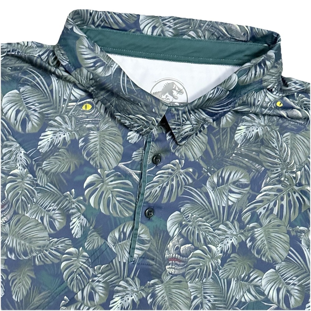 RSVLTS x Jurassic Park Polo Mens 3XL Dinosaurs Clever Girl Breakfast Balls Shirt